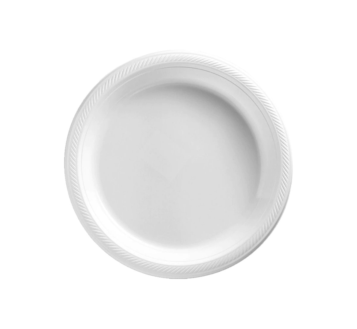 צלחת "7 אלגנט לבן 20 יח